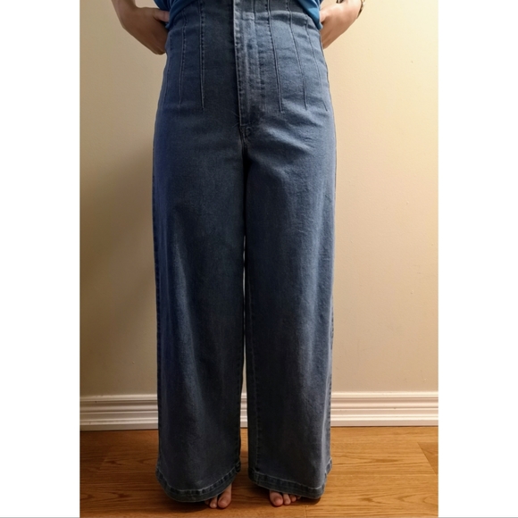 High waisted wide leg denims - Picture 2 of 2